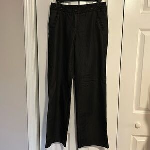 Willi Smith Shiny Black Slacks trousers pants